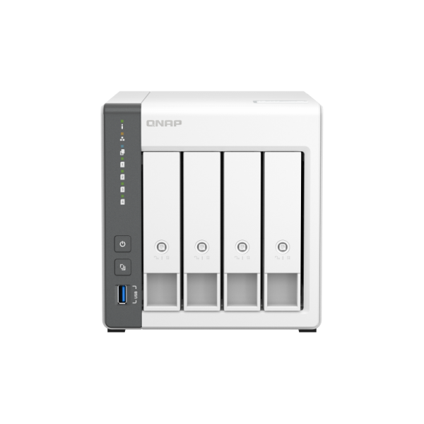 QNAP NAS TOWER 4BAY ARM 4CORE 2.0GHz 2XSATA 6GB/S 3.5"/2.5" 4GB RAM 1X2.5GBE 1X1GBE, 2XUSB2.0 1XUSB3 [TS-433-4G]