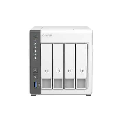 QNAP NAS TOWER 4BAY ARM 4CORE 2.0GHz 2XSATA 6GB/S 3.5"/2.5" 4GB RAM 1X2.5GBE 1X1GBE, 2XUSB2.0 1XUSB3 [TS-433-4G]