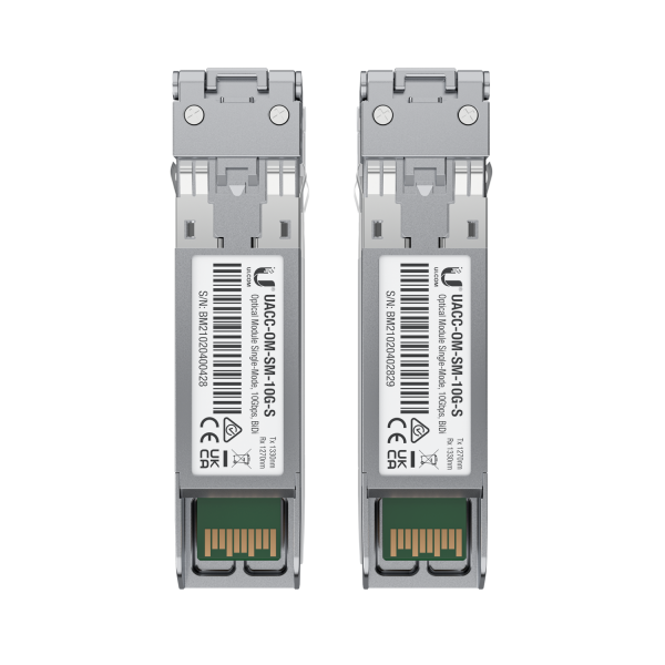 Ubiquiti-UACC-OM-SM-10G-S-2 Fiber, Single-Mode Module, 10G, BiDi, 2-Pack UACC-OM-SM-10G-S-2 [UACC-OM-SM-10G-S-2]