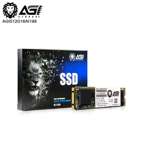 AGI SSD INTERNO AI198 512GB M.2 PCIE R/W 2050/1630 TLC GEN 3X4 [AGI512G16AI198]