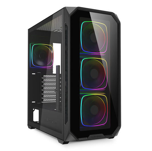 SHARKOON CASE AK5G RGB ATX BLACK [AK5G RGB ATX BLACK]