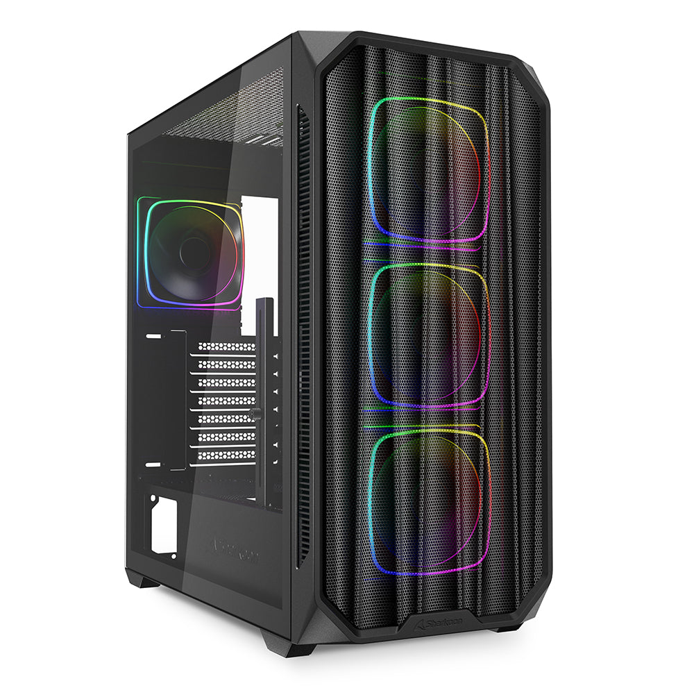 SHARKOON CASE AK5M RGB ATX BLACK [AK5M RGB ATX BLACK]