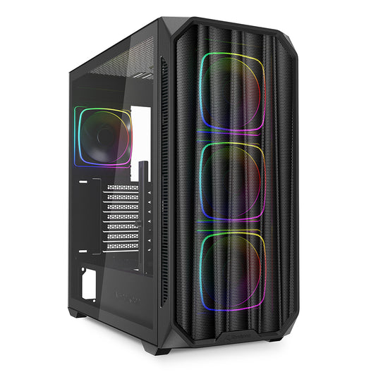 SHARKOON CASE AK5M RGB ATX BLACK [AK5M RGB ATX BLACK]