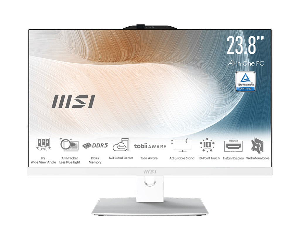 MSI PC AIO 23,8" TOUCH WHITE Intel Core 5 Processor 120U 16GB 512GB SSD WIN 11 PRO [AM242TP 1M-1245IT]