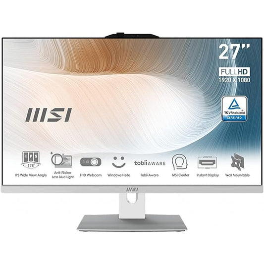 MSI PC AIO 27" MODERN AM272P 12M-459IT i5-1235U 8GB 512GB SSD WHITE WIN 11 PRO [AM272P 12M-459IT]