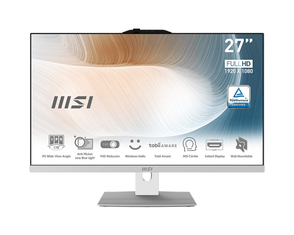 MSI PC AIO 27" AM272P 12M-617IT i7-1255U 16GB 512GB SSD WHITE WIN 11 PRO [AM272P 12M-617IT]