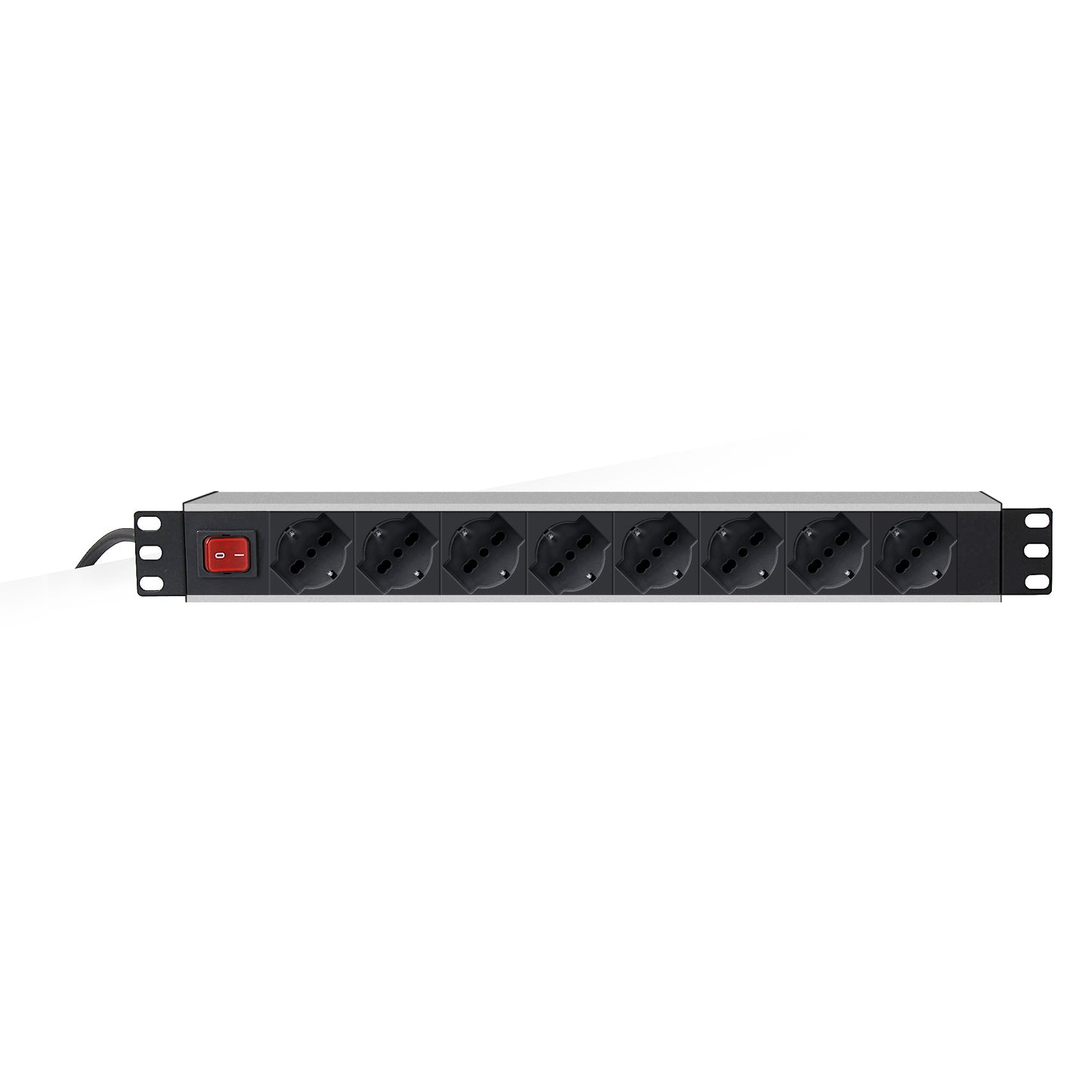 MACHPOWER 8P MULTIPLE SOCKET FOR RACK 19" 8*10A/16A SCHUKO ITA PLUG [AR-PDU1908]