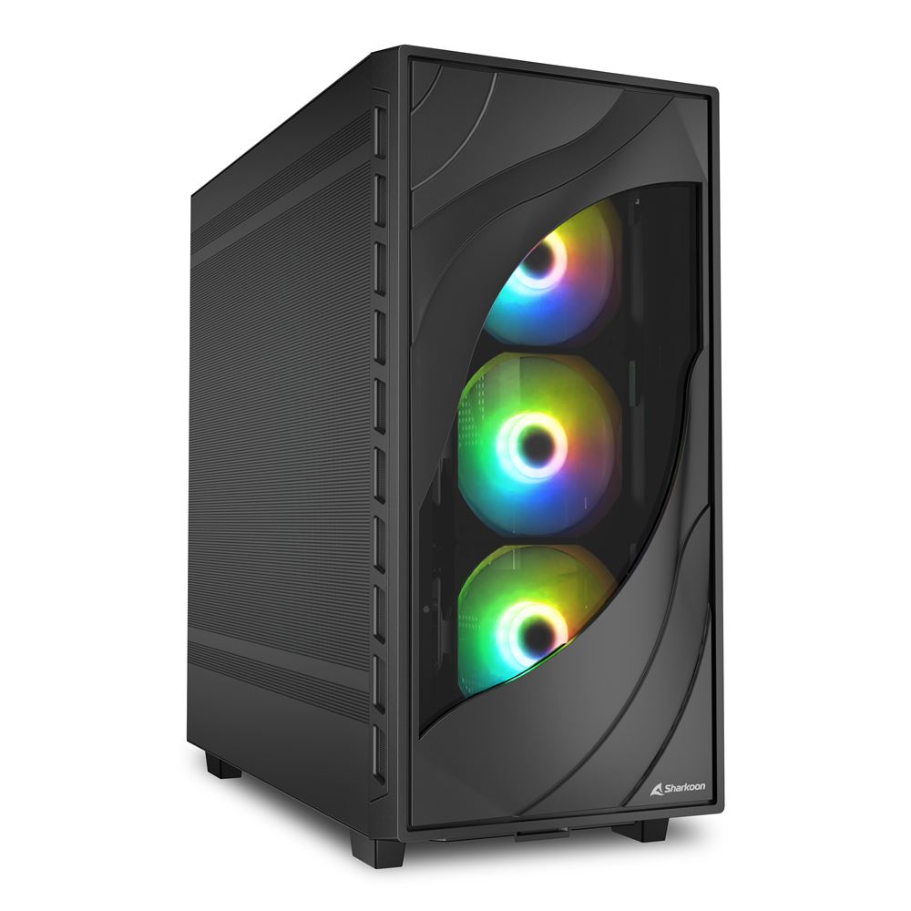 SHARKOON CASE ATX REBEL C80M MESH RGB [C80M RGB]