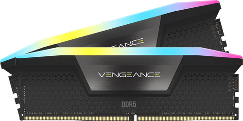 CORSAIR RAM VENGEANCE RGB DDR5 16GB 2 x 8GB DDR5 5200 CL40-40-40-77 1.25V INTEL XMP - BLACK [CMH16GX5M2B5200C40]