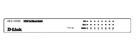 D-LINK SWITCH 8 10/100 PORTS INCLUDING 4 POE DESKTOP [DES-1008PA]