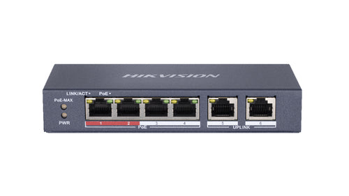 HIKVISION SWITCH 8 PORT GIGABIT UNMANAGED POE SWITCH 1 GIGABIT RJ45 UPLINK PORT, 1 GIGABIT SFP UPLIN [DS-3E0510P-E/M]