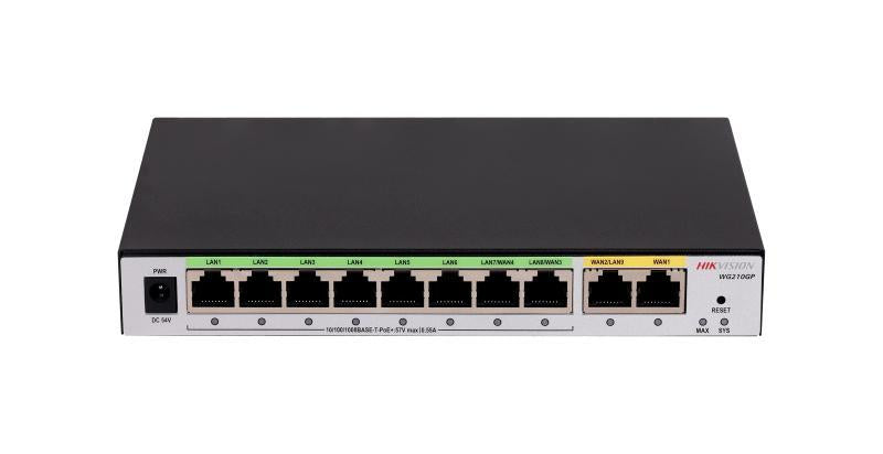 HIKVISION CONTROLLER 8-PORT GIGABIT POE, AP CONTROLLER, 200 USERS [DS-3WG210GP-SI]