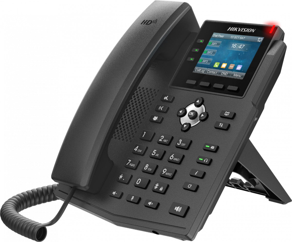 HIKVISION TELEFONO VOIP LCD 2.8" 6 LINEE WIFI [DS-KP8000-WHE1]