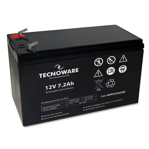 TECNOWARE POWER BATTERY 12V 7,2AH FASTON 6,3 MM [EACPE12V7A2TWP]