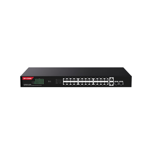 IP-COM SWITCH POE UNMANAGED, 28 PORT, 24 POE [G1128P-24-410W]