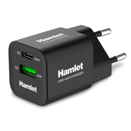 XPDC-G3018Q Fuente de alimentación GaN 30W PD USB-C + Cargador rápido USB-A 18W [XPDC-G3018Q]