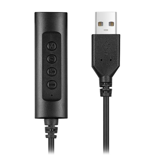 HHEADA-UA - Adaptador de audio Jack a USB-A para auriculares de PC [HHEADA-UA]