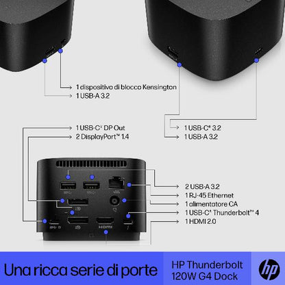 HP Thunderbolt Dock 280W G4 con cavo combo [4J0G4AA#ABZ]