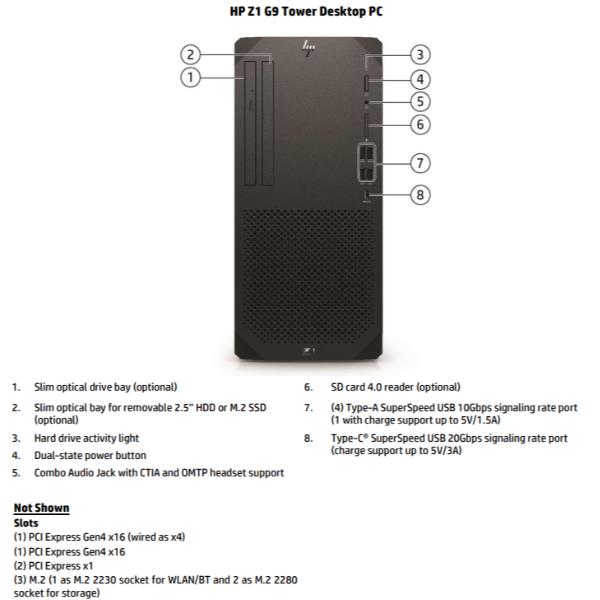 Z1 G9 Tower Workstation [996N6ET#ABZ]