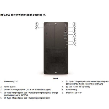 Z2 Tower G9 Workstation [996M8ET#ABZ]