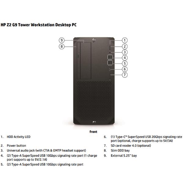 Z2 Tower G9 Workstation [996M9ET#ABZ]