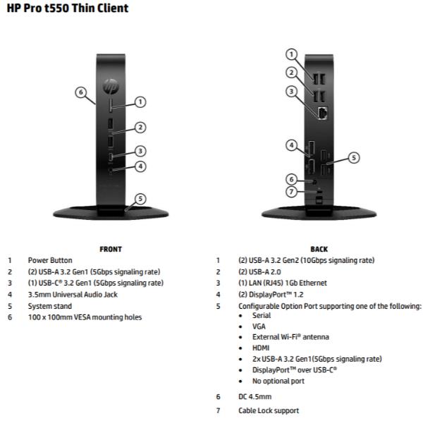 t550 Thin Client [5H0N1EA#ABZ]