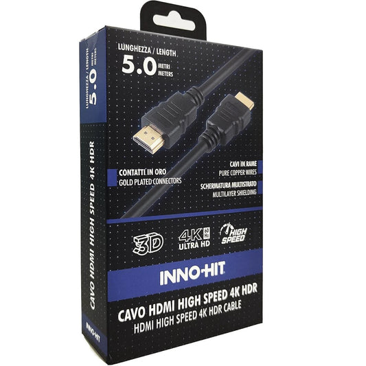 INNOHIT CAVO HDMI 4K HDR HIGH SPEED 60HZ 5 MT [IH-HDMI50L]