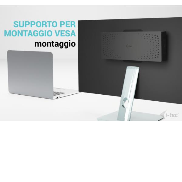 Docking Station USB-C/USB-A x 5 Monitor +PD100W con alimentatore [CA5MONITORDOCKPDIT]