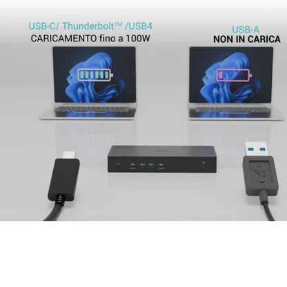 Docking Station USB-C/USB-A x 5 Monitor +PD100W con alimentatore [CA5MONITORDOCKPDIT]