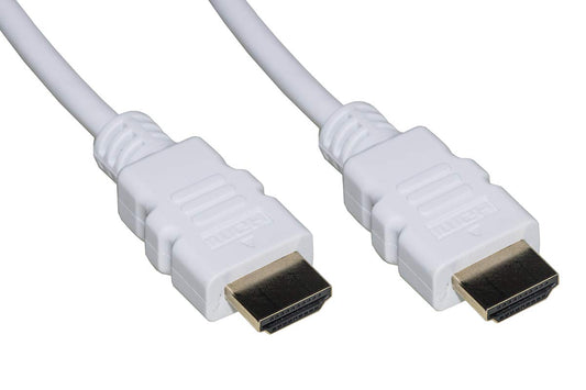 HDMIIr CABLE LINK 4Kx2K FOR PC, NOTEBOOK, HDTV, ETC GOLDEN CONTACTS MT 2 WHITE COLOR [LKCHDMI20B] 