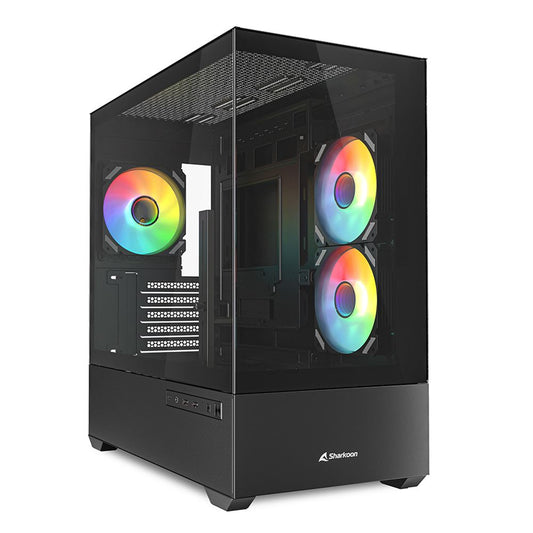 SHARKOON CASE MK6 RGB NEGRO MICRO-ATX [MK6 RGB MATX NEGRO]