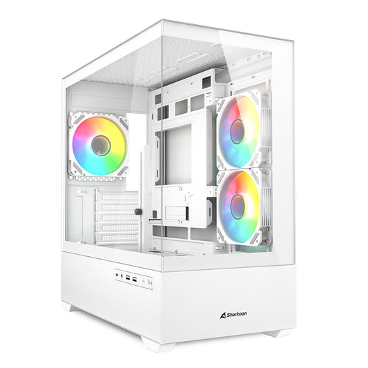 SHARKOON CASE MK6 RGB WHITE MICRO - ATX [MK6 RGB MATX WHITE]