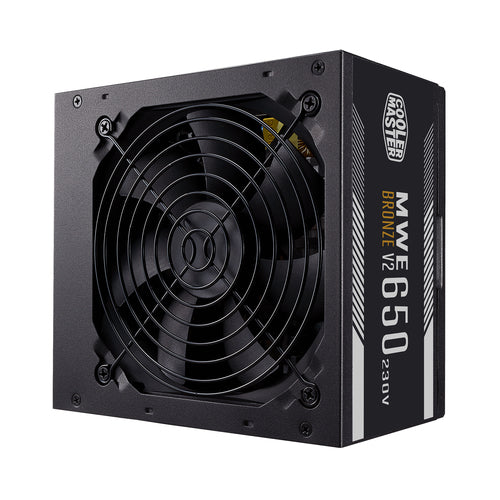 COOLER MASTER ALIMENTATORE MWE 650W V2 230V 80PLUS BRONZE ATX 120MM FAN ACTIVE, NON MODULARE [MPE-6501-ACABW-BEU]