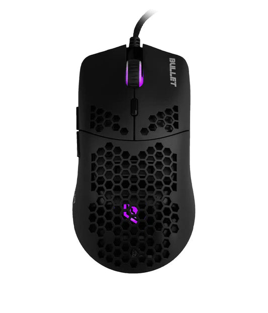 NOUA MOUSE GAMING BULLET 6D FPS PIXART 3360 12000 DPI RGB WHIT SKIN [MS0421SR-B20K10B]