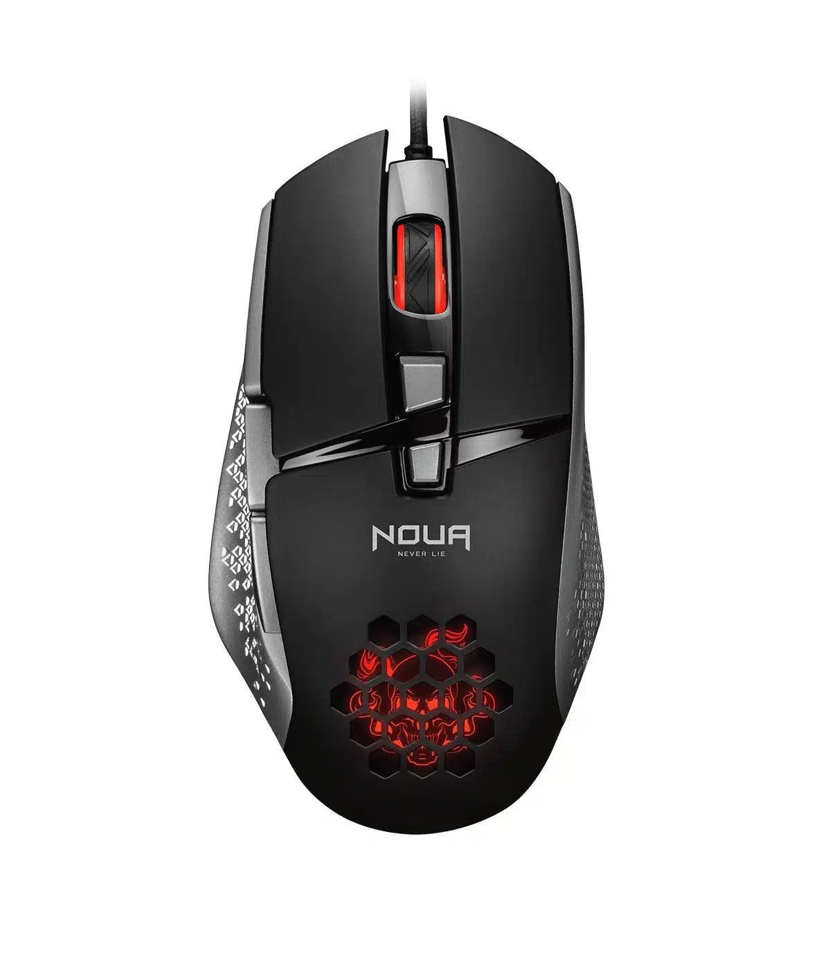 NOUA MOUSE GAMING ROKA CAVO USB NERO E GRAFICHE ROSSE 8 TASTI [MS0421SR-R70K78B]