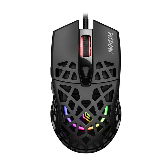 NOUA RATÓN GAMING WIDOW 6D FPS PIXART 3212 7200 DPI RGB [MS0421SR-W30K12S]