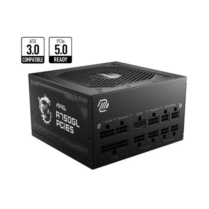 FUENTE DE ALIMENTACIÓN MSI MAG A750GL PCIE5, UE, 750W, TOTALMENTE MODULAR, 80 PLUS GOLD [MAGA750GL]