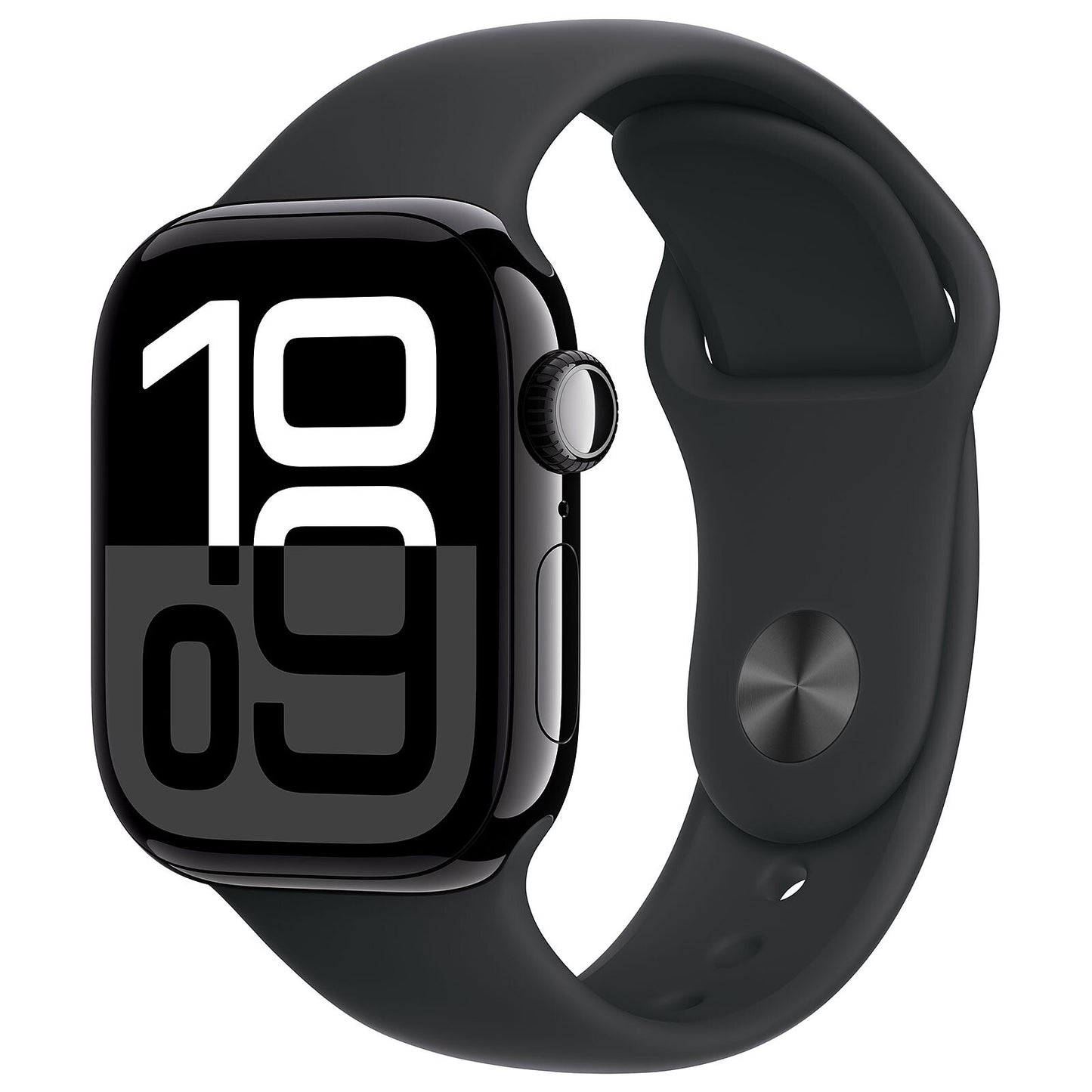 APPLE WATCH SERIES 10 GPS 42MM JET BLACK ALUMINIUM CASE WITH BLACK SPORT BAND - S/M [MWWE3QL/A]