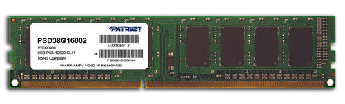 PATRIOT RAM DIMM 8GB DDR3 1600MHZ CL11 [PSD38G16002]