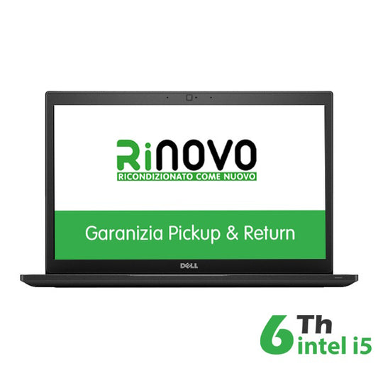 RINOVO NB DELL LATITUDE E7480 I5-6X00U DDR4 16GB SSD 480GB 14" NO DVD 3 MESI BATTERI W10P GRADE A 1Y [RN42534004]