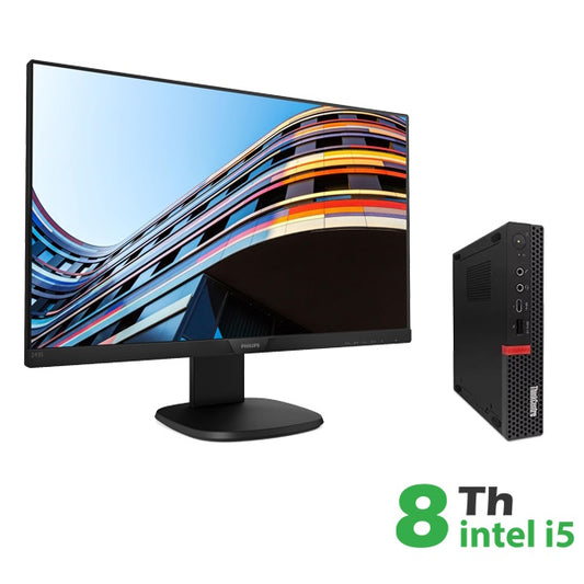 RINOVO LENOVO TINY PC REFURBISHED M720Q RN85534111 I5-8X00T SODDR4 16GB SSD 480GB W11P NO DVD GRA 1Y RN85534111 + MONITOR PHILIPS 24 RN243S7E [RNBUNDLE30]