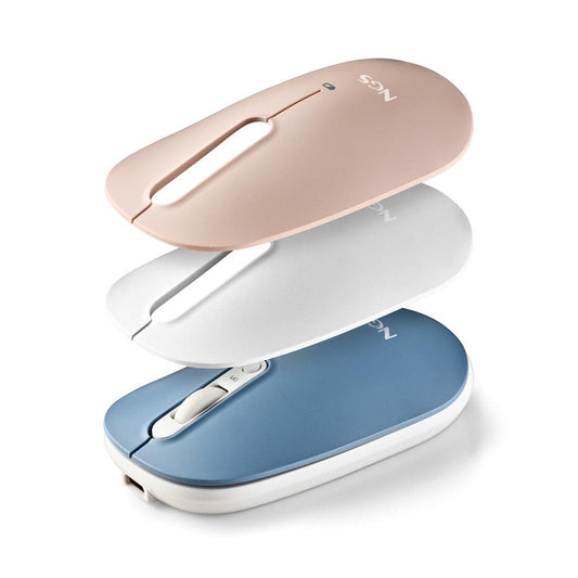 NGS MOUSE WIRELESS MULTI-DISPOSITIVO,CONNES 2,4 GHz + BLUETOOTH5.0 + BLUETOOTH5.0,4PULSANTI+2COPERTU [SHELL-RB]