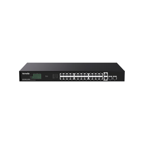 TENDA SWITCH POE UNMANAGED, 28 PORT, 24 POE [TEG1128P-24-250W]