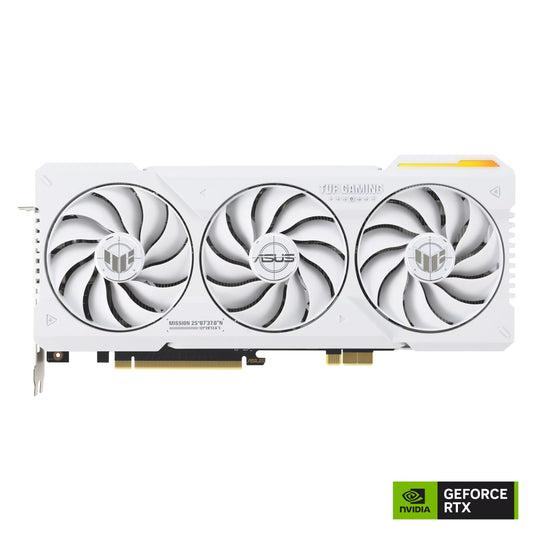 ASUS VGA GEFORCE RTX 4070 TI SUPER, TUF-RTX4070TIS-16G-BTF-WHITE, 16GB GDDR6X, 2HDMI/3DP, BIANCA [TF-RTX4070TIS-16G-BT]