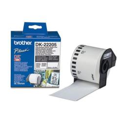 BROTHER DK-22205 CINTA DE PAPEL TÉRMICO BLANCA DE LARGO CONTINUO - 62MM -30 [DK22205]