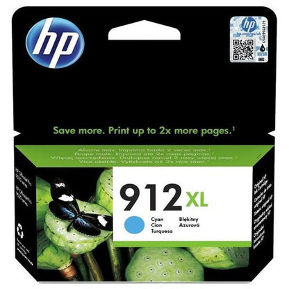 HP CART INK CIANO N. 912XL PER OFFICEJET 8012, 8013, 8014, 8015, 8022, 8024, 8025, 8035 TS [3YL81AE]