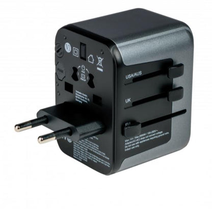 VERBATIM UNIVERSAL TRAVEL ADAPTER UTA-03 PD30W QC 2XUSB 2XTYPE-C [49545]