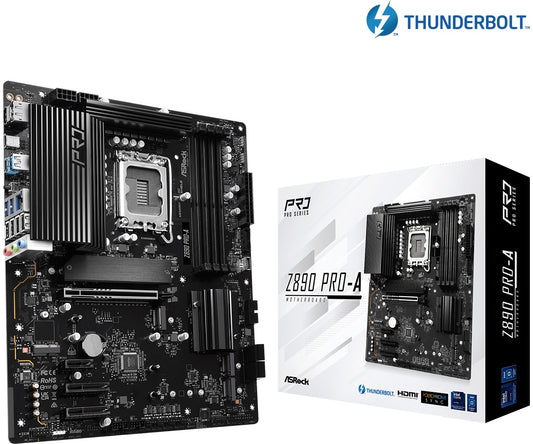 ASROCK MB Z890 PRO RS, INTEL Z890 MAINBOARD, SOCKEL LGA 1851, INTEL Z890, ATX, DDR5 [Z890 PRO-A]