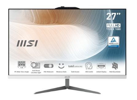 AIO I7-1255U 16GB 512SSD 27FHD WIN11PRO WHITE [MODERNAM272P12M-617IT]