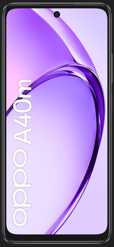 OPPO A40M Smartphone, Fotocamera AI 50MP, Selfie 5MP, Display 6.67 90HZ LCD HD+, 5100mAh, RAM 16 GB (8+8) + ROM 256GB, IP54, [Versione Italia], Sparkle Black [0116050287]